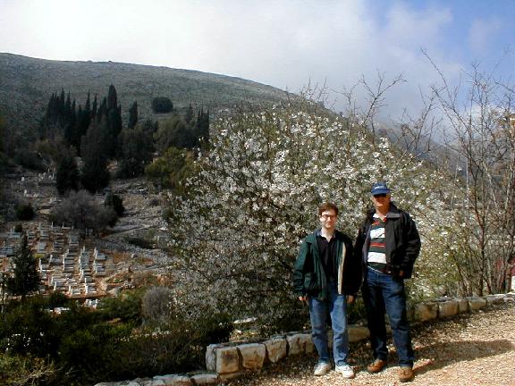 Joel and our guide in Rosh Pina