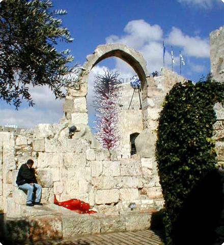 More glasswork at the Tower of David