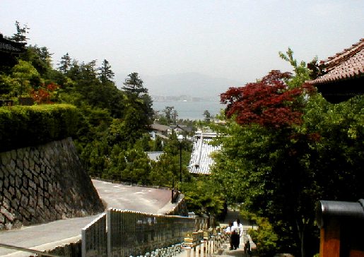 View of Miyajima from up the hill