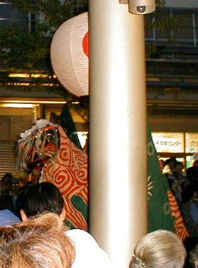 Dragon dancers at the Takayama matsuri