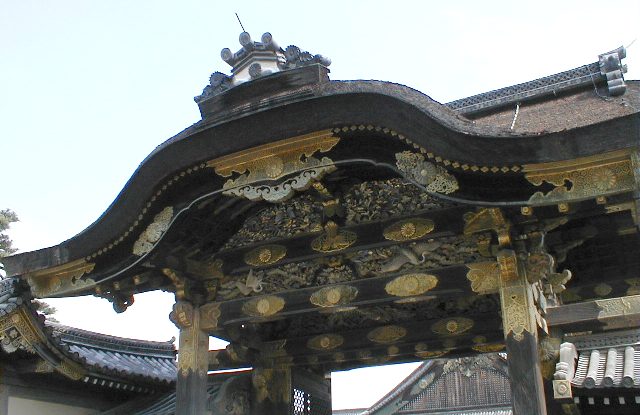 The Karamon gate at Nijo castle.